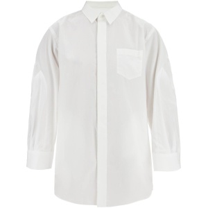 SACAI mini poplin blouse in chem