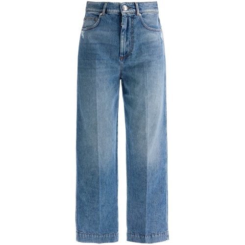 SPORTMAX high-waisted cropped denim jeans