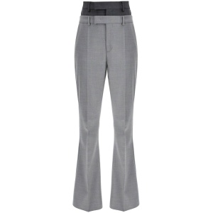 SPORTMAX layered effect flared pants