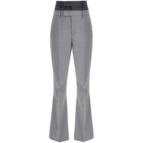 SPORTMAX layered effect flared pants