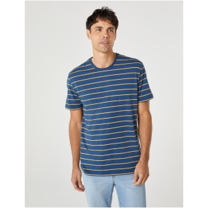 SS Colton Stripe Crew Tee Dark Blue Multi