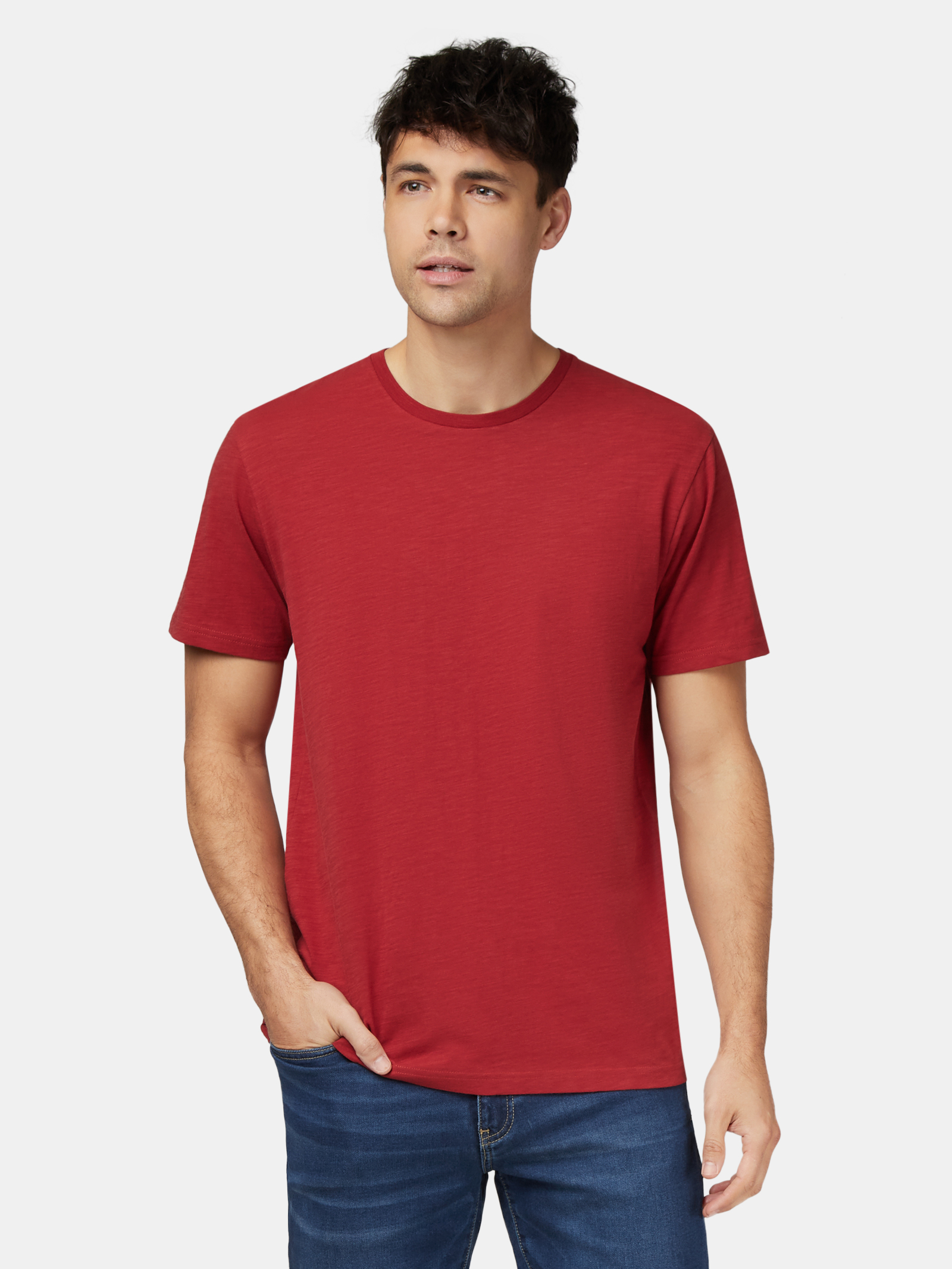 SS Pablo Slub Basic Tee Red Earth