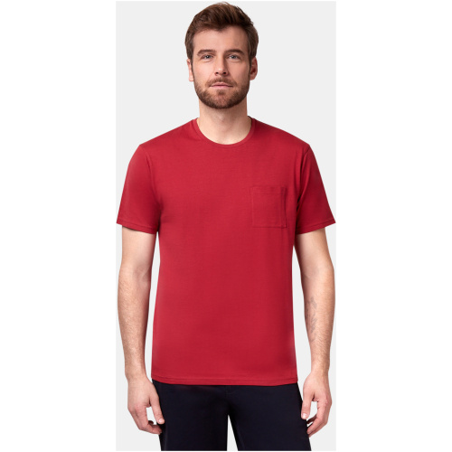 SS Preston Basic Pocket Tee Deep Red