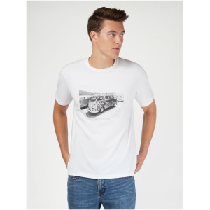 SS VW Rolla Print Crew Tee White