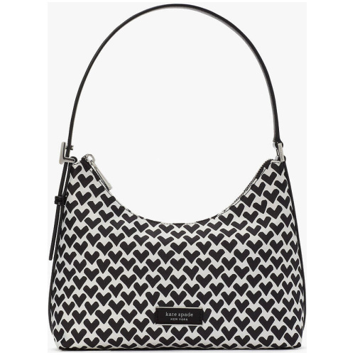 Sam Icon Modernist Hearts Jacquard Small Shoulder Bag