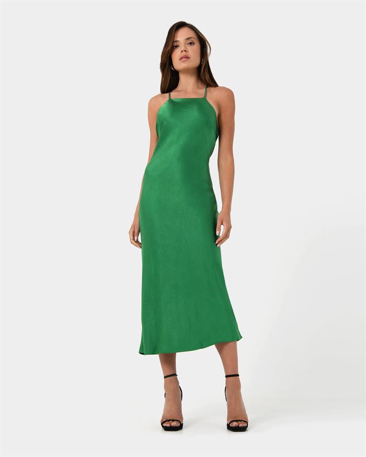 Samaya Satin Midi Dress