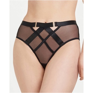 Sawyer High-waist Brief Black - Black / 10