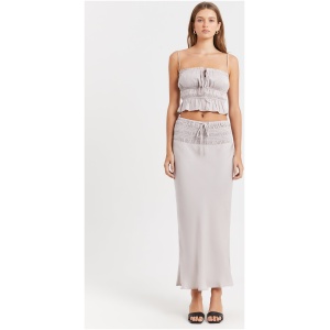 Selma Maxi Skirt in Oyster