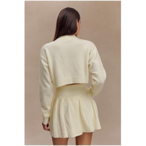 Shelby Knit Cardigan - Ivory Marle