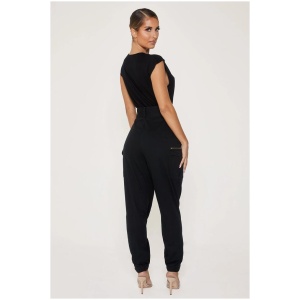 Siya Muscle Bodysuit - Black