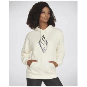 Skechers Skech-Sweats Diamond Shine Hoodie White