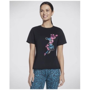 Skechers Skechers x Diane Von Furstenberg: Tiger Crewneck Tee Black