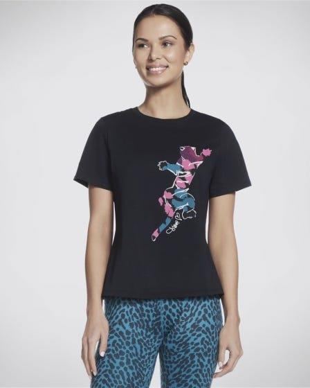 Skechers Skechers x Diane Von Furstenberg: Tiger Crewneck Tee Black