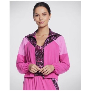 Skechers Skechers x Diane von Furstenberg: Skechweave Colour Block Track Jacket Pink