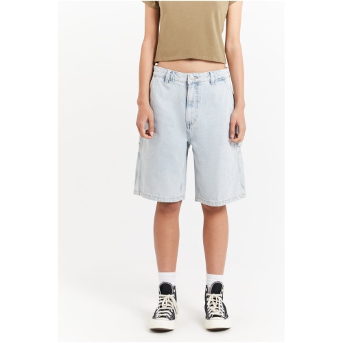 Slouch Carpenter Shorts in Faded Dust Blue