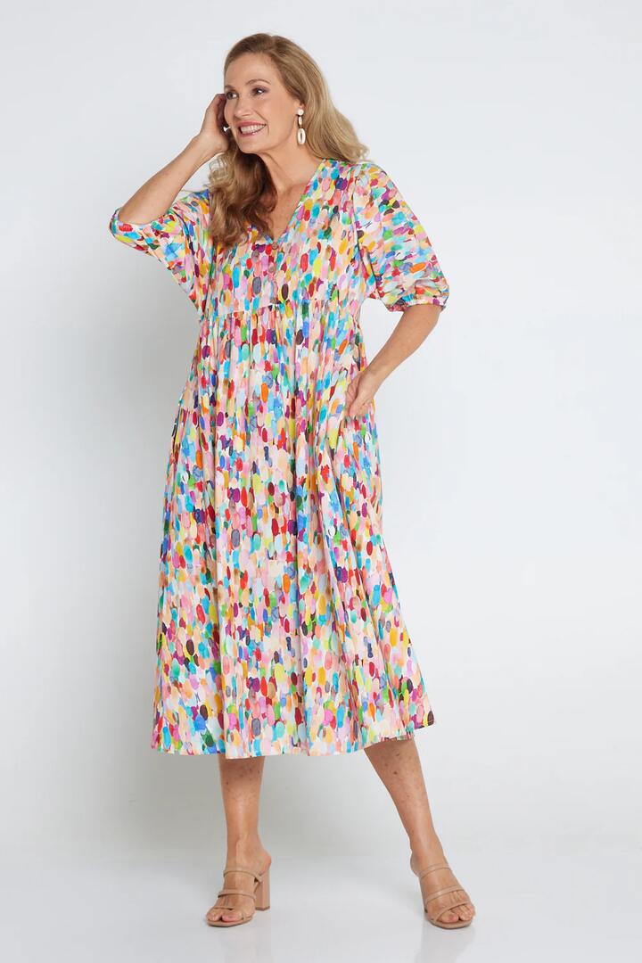 Summer Sun Dress - Confetti Watercolour - 10