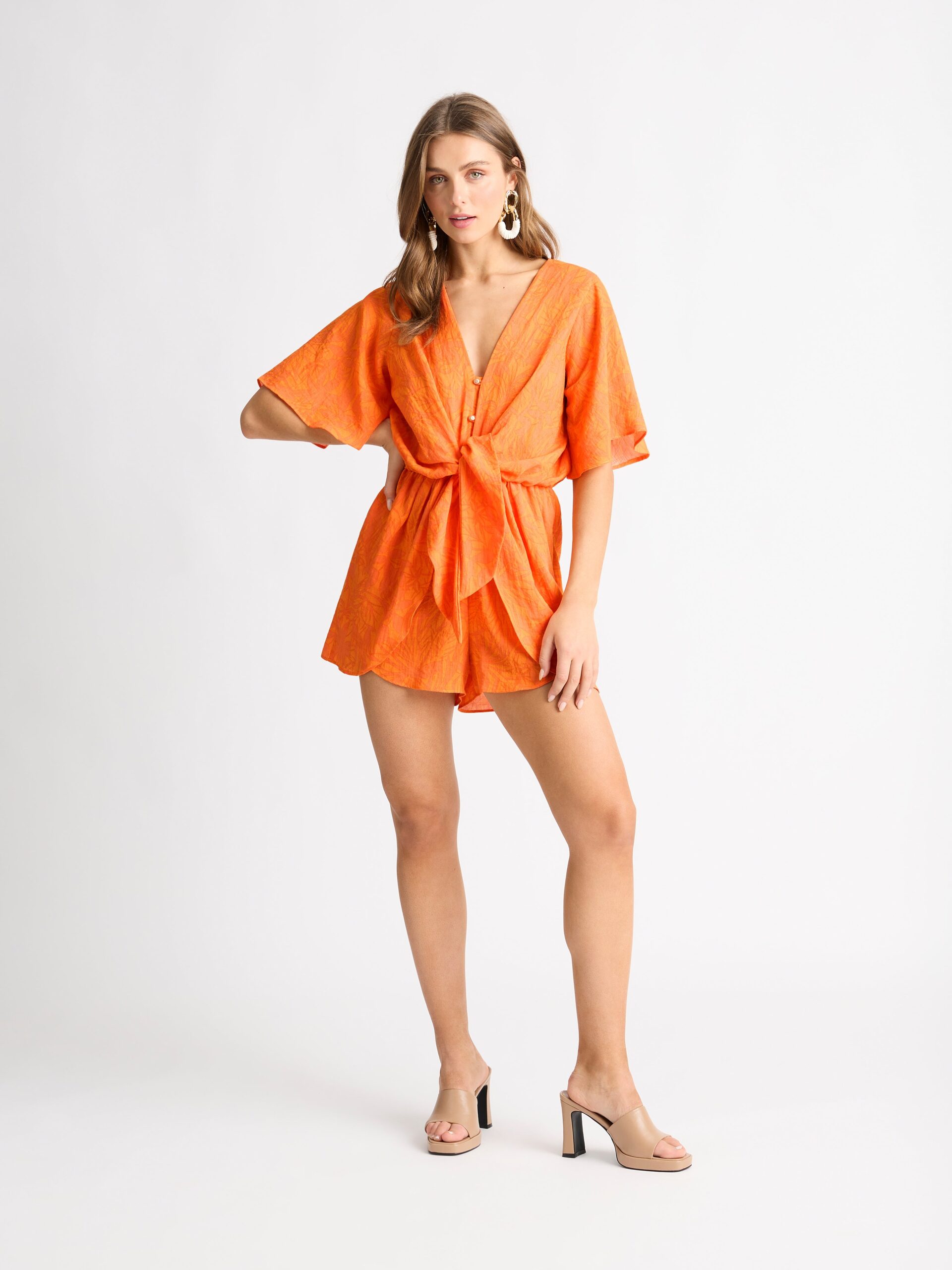 Sunrise Playsuit Orange SHEIKE