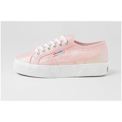 Superga 2740 Platform Lame S9 Pink Iridesent Canvas Pink Iridesent Sneakers Womens Shoes Casual Casual Sneakers