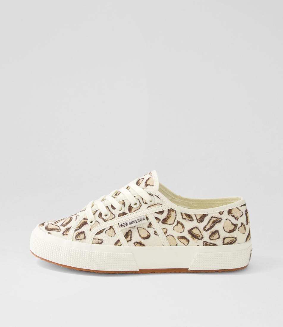 Superga 2750 Giraffa Print S9 Beige Natural Giraffa Canvas Beige Natural Giraffa Sneakers Womens Shoes Casual Casual Sneakers