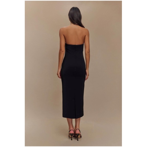 Sussan Strapless Midi Dress - Black