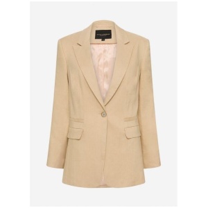 Sybil Longline Linen Blazer