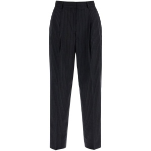 TOTEME double pleated pinstripe trousers