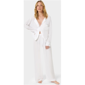 Tarcon Eco Viscose Long Pyjama Set White - White / 10