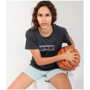 Tarmak Women's Intermediate Basketball T-shirt / Jersey Ts500 - Dark Grey | Buy Online With Afterpay & Zip