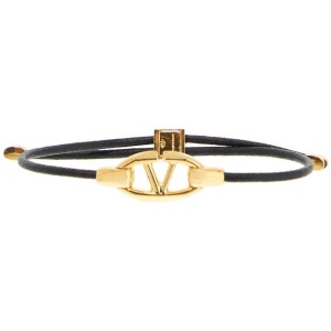 VALENTINO GARAVANI leather vlogo bracelet 'the bold