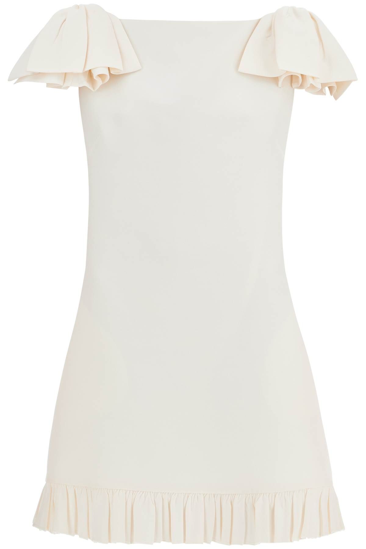 VALENTINO GARAVANI mini crepe couture dress with bows