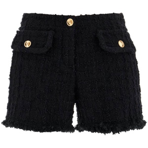 VERSACE "heritage tweed mini shorts