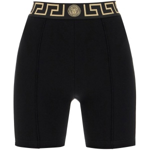 VERSACE "sporty shorts with greek band