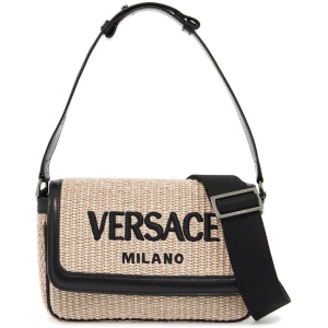 VERSACE versace milano raffia bag