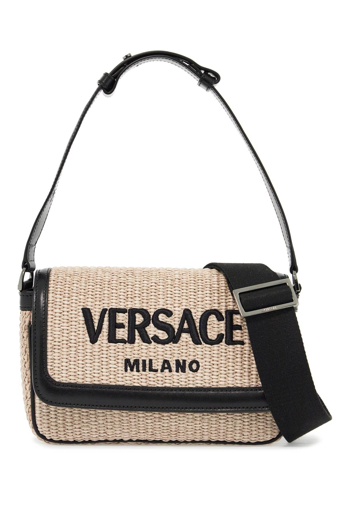 VERSACE versace milano raffia bag