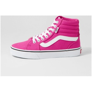 Vans Filmore Hi W Vn Fuchsia Canvas Fuchsia Sneakers Womens Shoes Casual Casual Sneakers