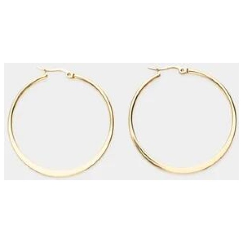 Vendetta Hoop Earring 45mm - 18k Gold Plated in Gold