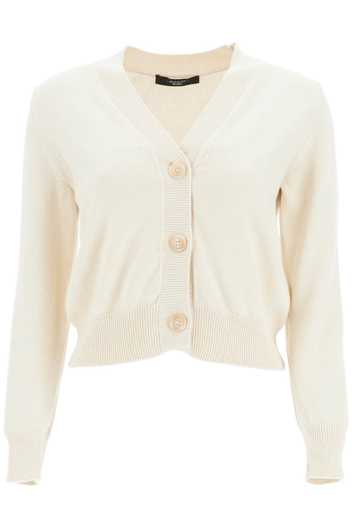 WEEKEND MAX MARA 'cotton cropped cardigan with '