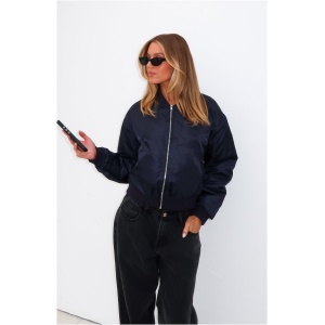 Walk On Out Bomber Jacket Navy