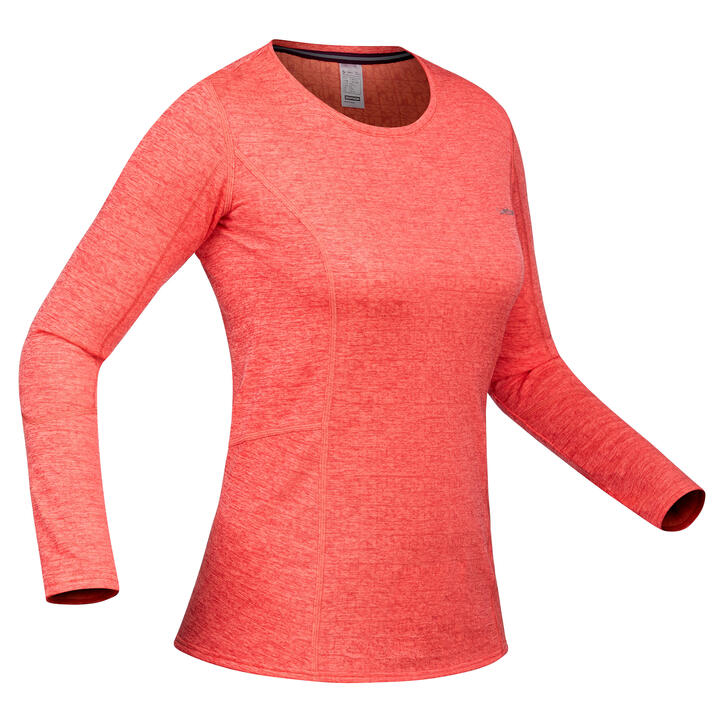 Wedze Women's Base Layer Ski/Snow Top 500 - Coral | Buy Online With Afterpay & Zip