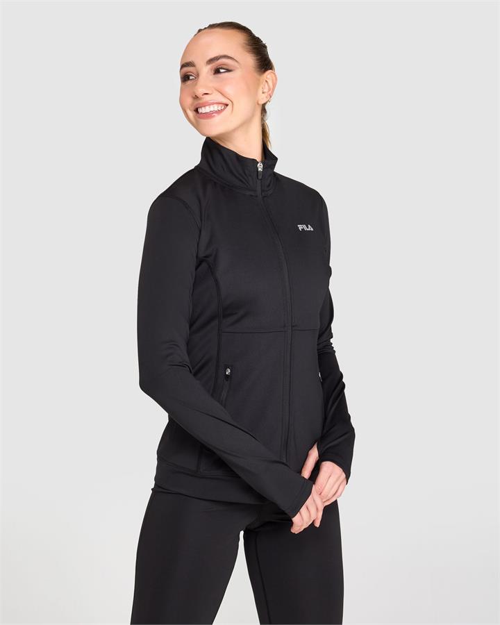 Women's Merima Yoga Jacket - BLACK - BLACK