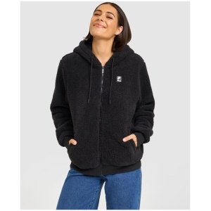 Women's Miranda Teddy Jacket - BLACK - BLACK