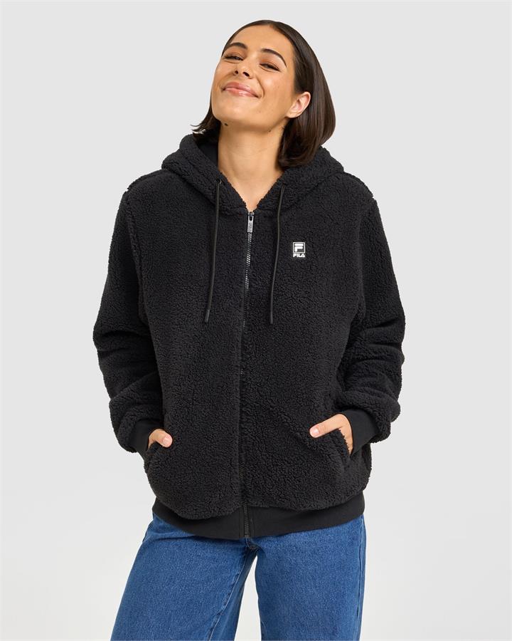 Women's Miranda Teddy Jacket - BLACK - BLACK