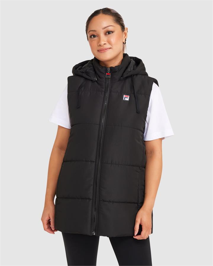 Women's Sanja Puff Vest - BLACK - BLACK