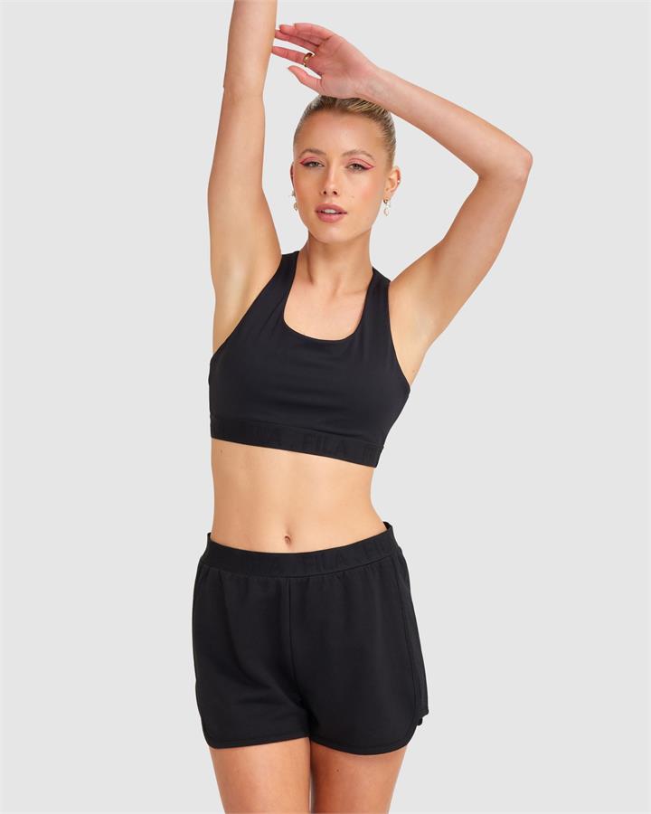 Women's Spencer Crop Top - BLACK - BLACK