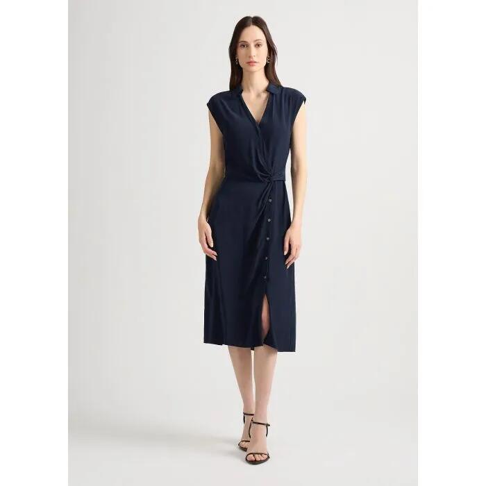 Xaria Viscose Sleeveless Midi Dress