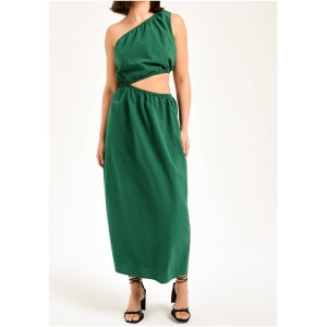 Yvette Midi Dress in Emerald