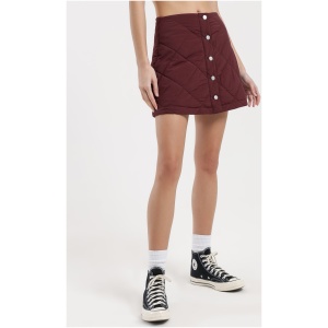 Zara Quilted Skirt in Sangria