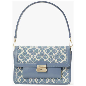 spade flower jacquard voyage medium shoulder bag