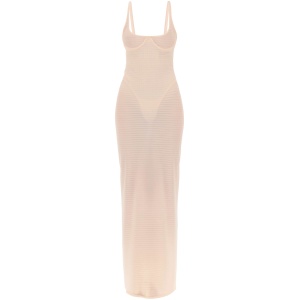 ALAIA transparent dress with integrated bodysuit