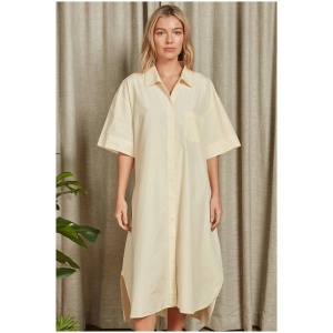 Academy Brand Sale Women's Frankie Poplin Dress XS/S Cotton Midi Dresses Afterpay Available